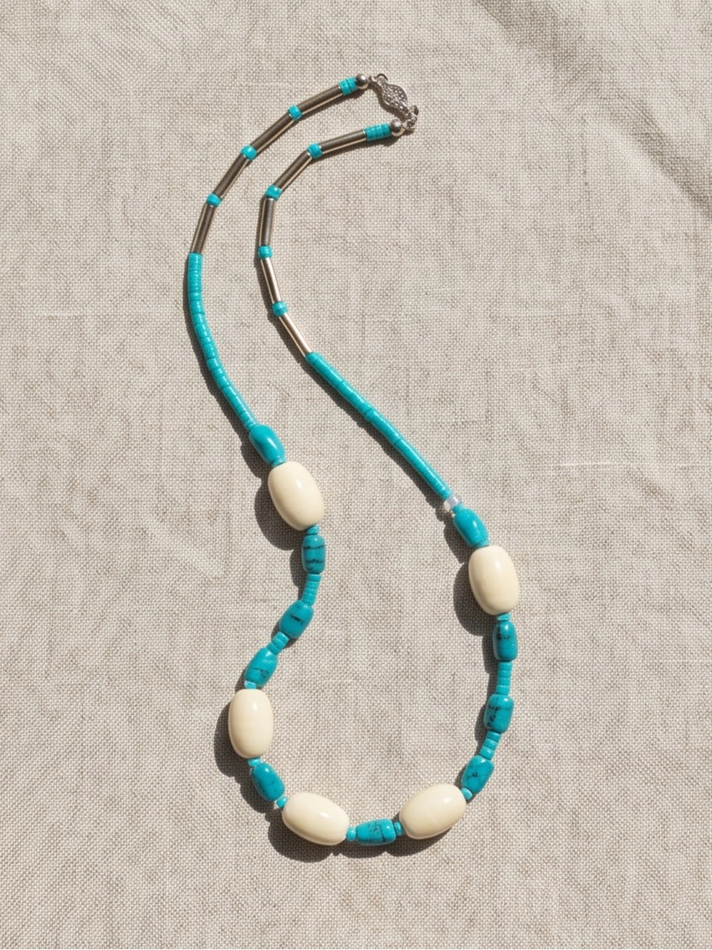 Designer Alexis Kirk Necklace With Ovoid Beads
